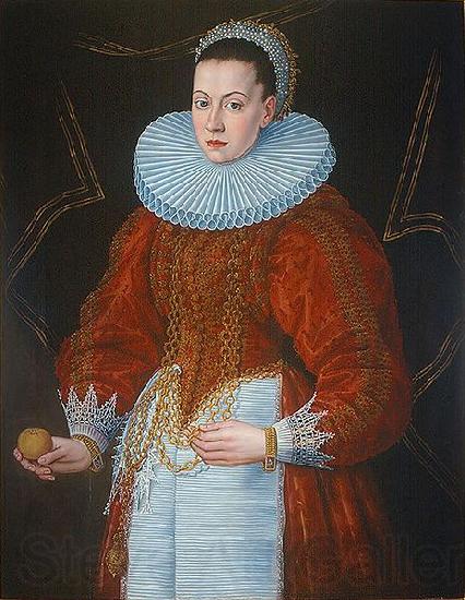 Anton Moller Portrait of a Gdaesk female patrician France oil painting art